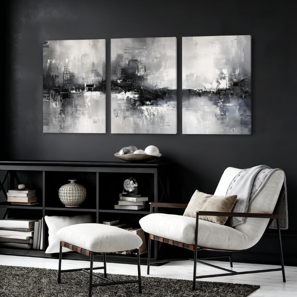 Modern Monochrome Abstract Wall Art — Premium Wall Art for Modern Interiors