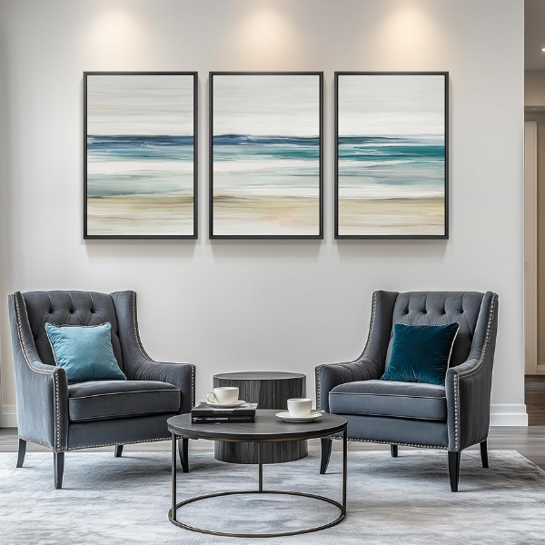 Abstract Coastal Landscape Wall Art — Premium Wall Art for Modern Interiors