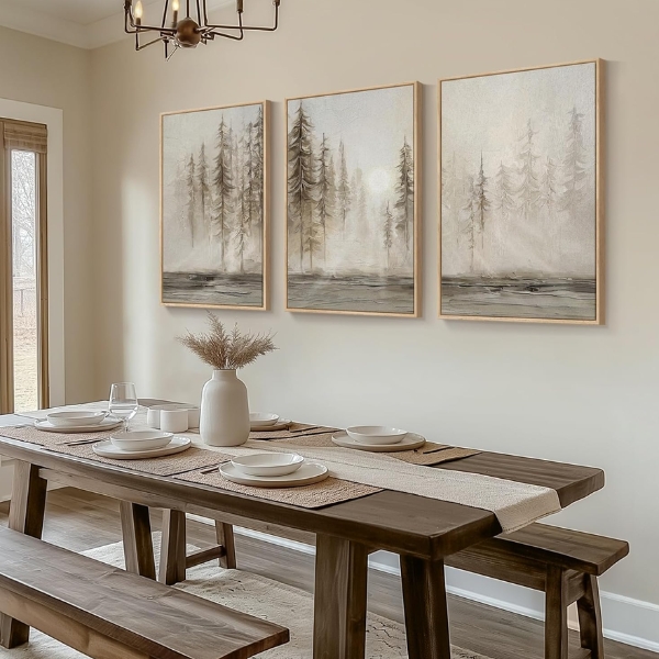 Misty Forest Landscape Wall Art — Premium Wall Art for Modern Interiors