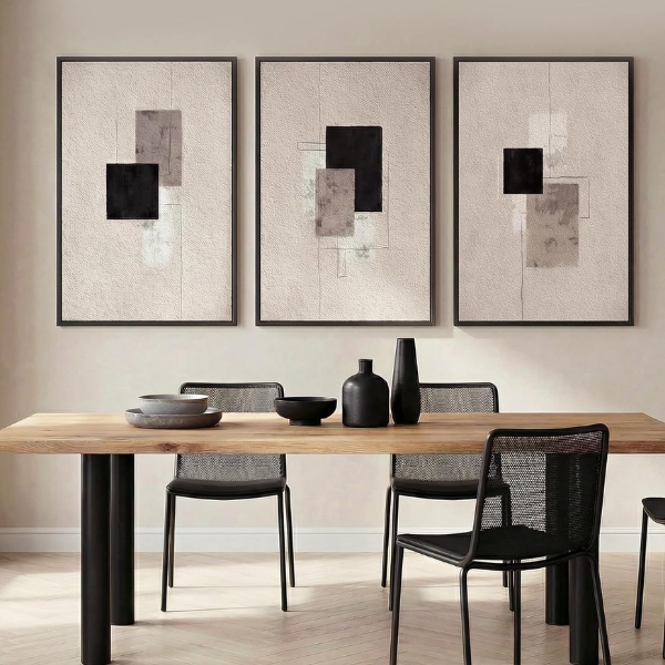 Textured Neutral Abstract Wall Art — Premium Wall Art for Modern Interiors