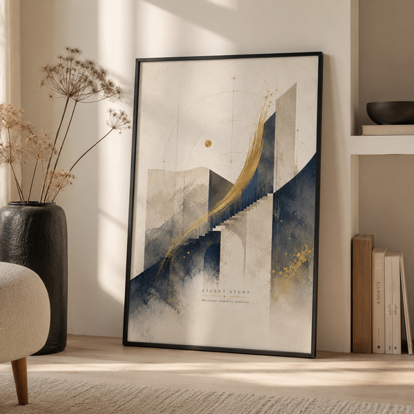 ascent study print modern architectural wall art black frame modern wall art architectural wall decor modern office wall art minimalist architecture print 45x60 cm 18x24 inch black frame