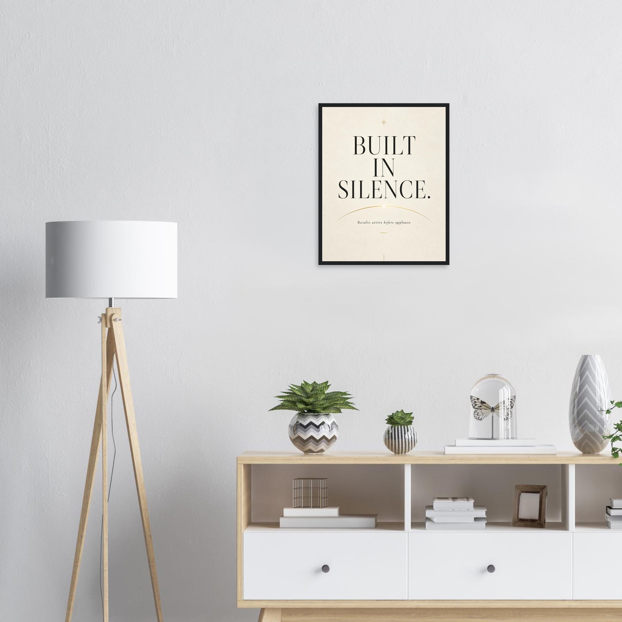 built in silence quiet success wall art executive office decor silent success decor focused execution artwork quiet ambition decor