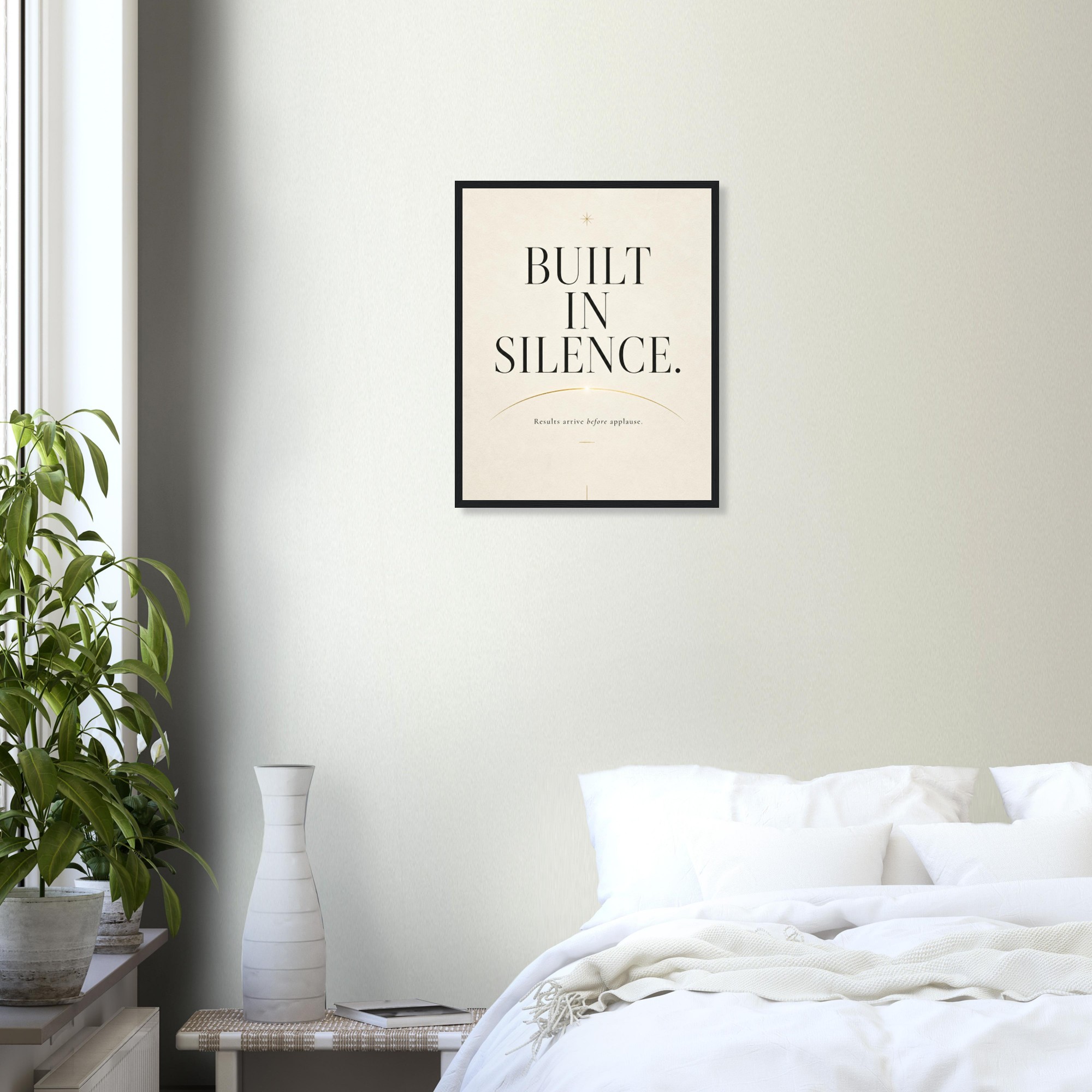 built in silence quiet success wall art modern office inspiration silent success decor focused execution artwork quiet ambition decor