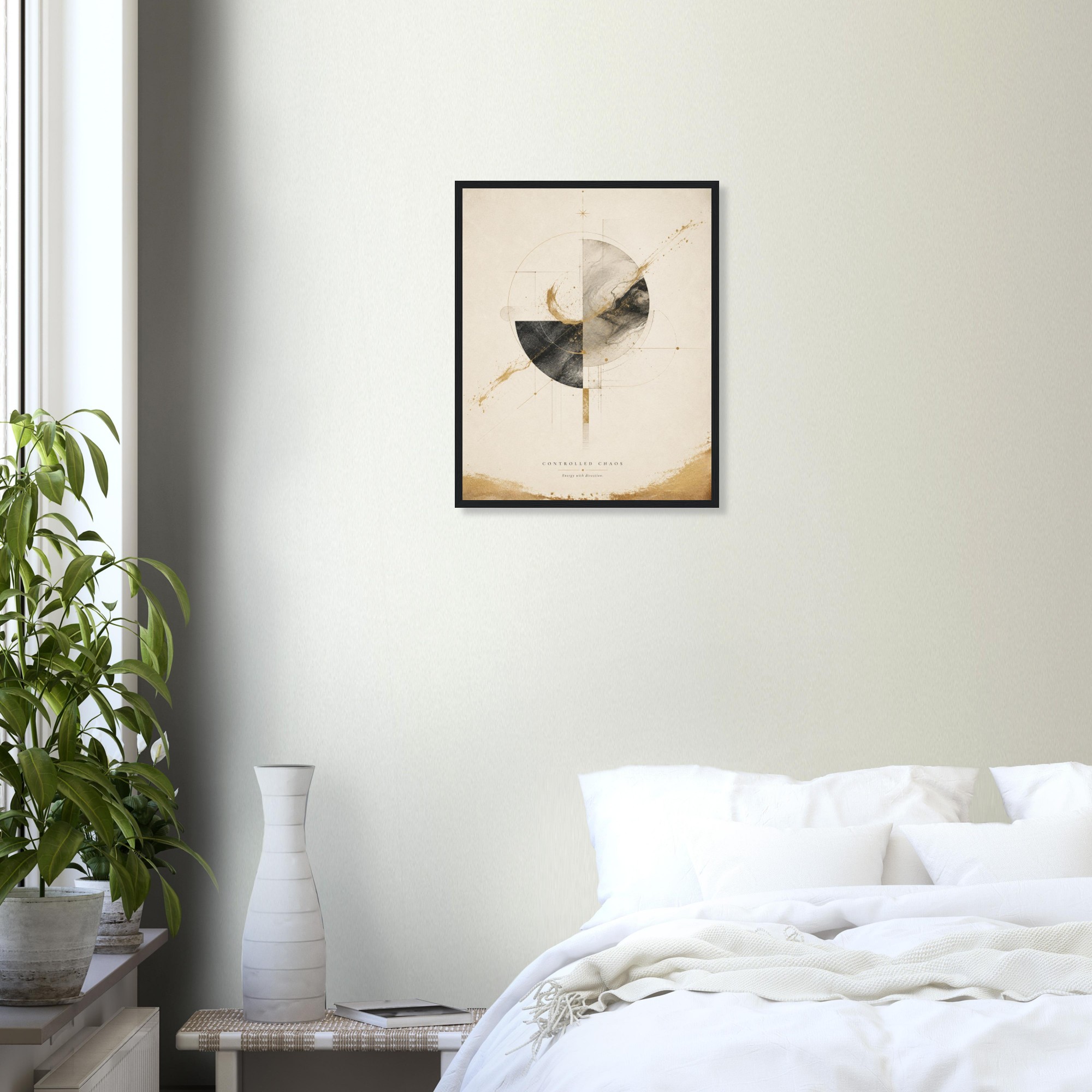 Controlled Chaos Abstract contemporary abstract geometry by Zenith Living Arts