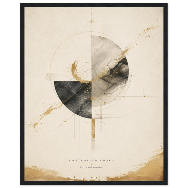 Controlled Chaos Abstract Geometric Abstract Wall Art
