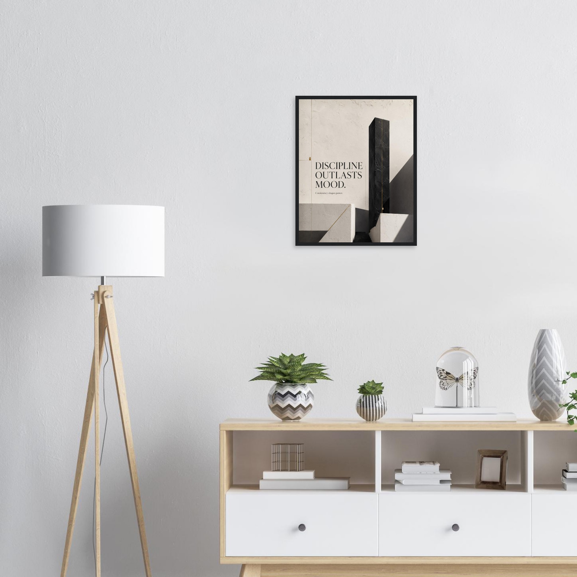 Discipline Outlasts Mood corporate office artwork by Zenith Living Arts