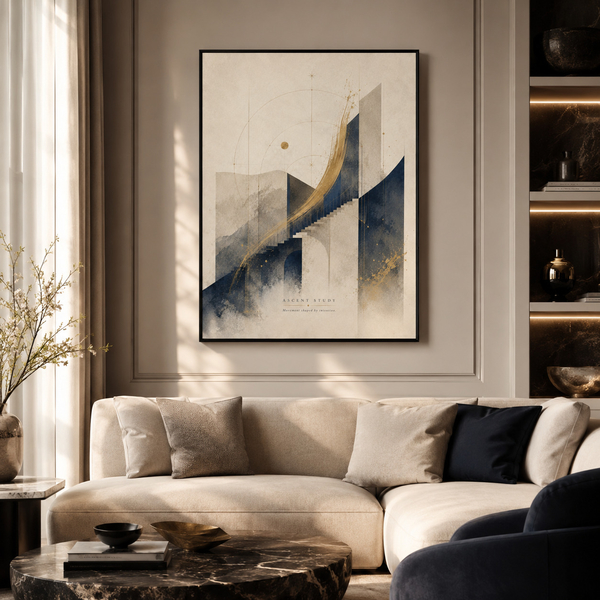 intentional ascent study purpose driven wall art determination wall decor purposeful office decor intentional living artwork goal achievement artwork 45x60 cm 18x24 inch black frame