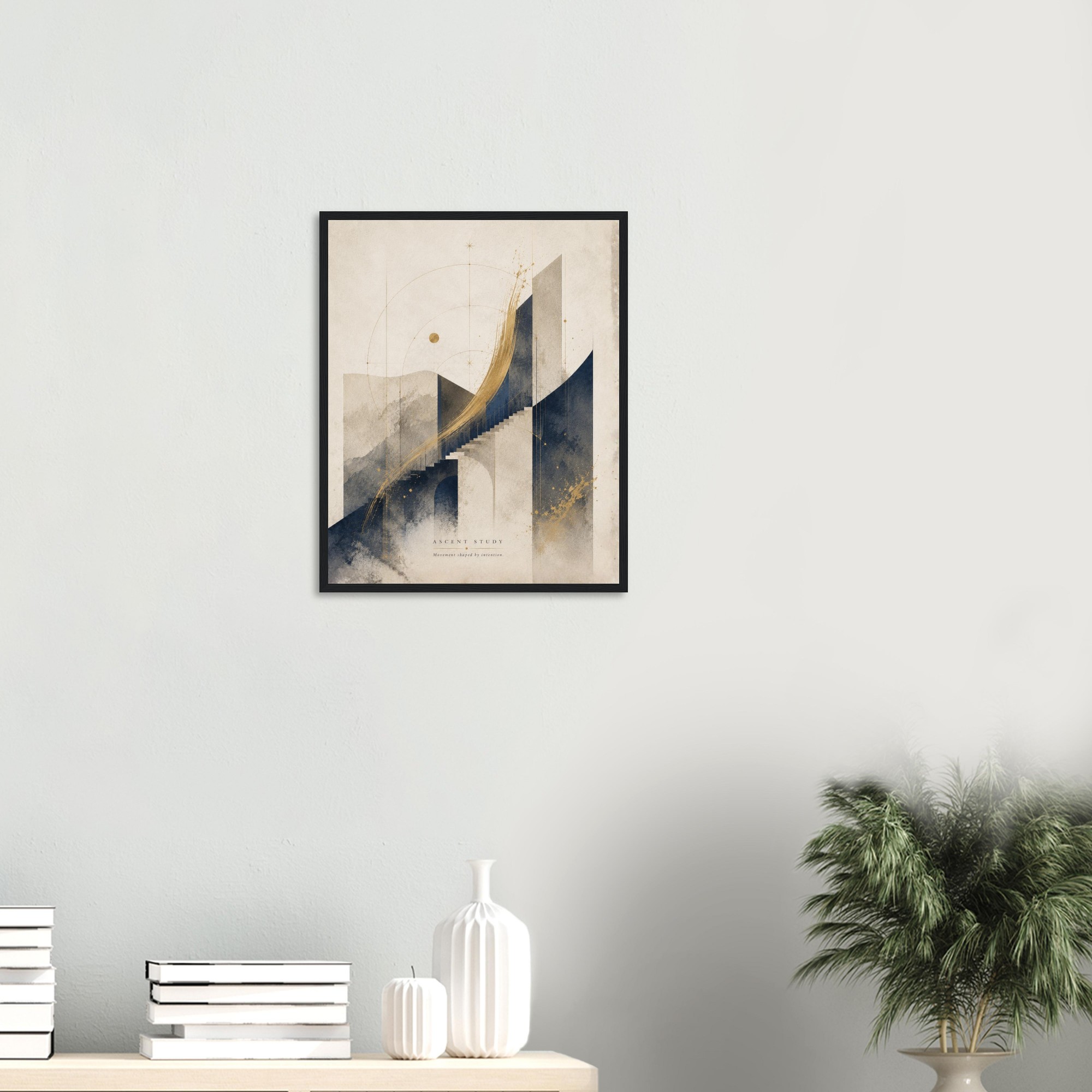 intentional ascent study purpose driven wall art premium motivational decor purposeful office decor intentional living artwork goal achievement artwork