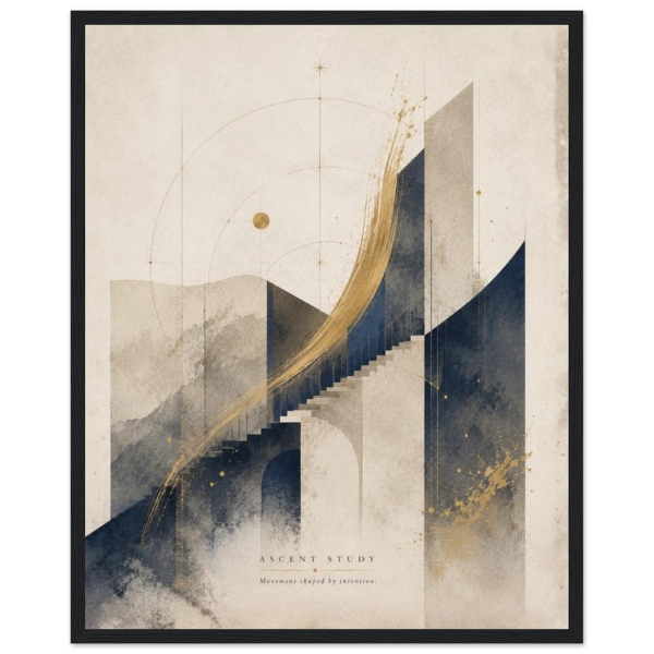 intentional ascent study purpose driven wall art vision focused wall art purposeful office decor intentional living artwork goal achievement artwork