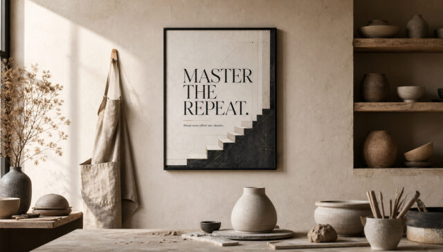 master the repeat repeatable success wall art consistency wall art habit building artwork premium wall art by zenith living arts