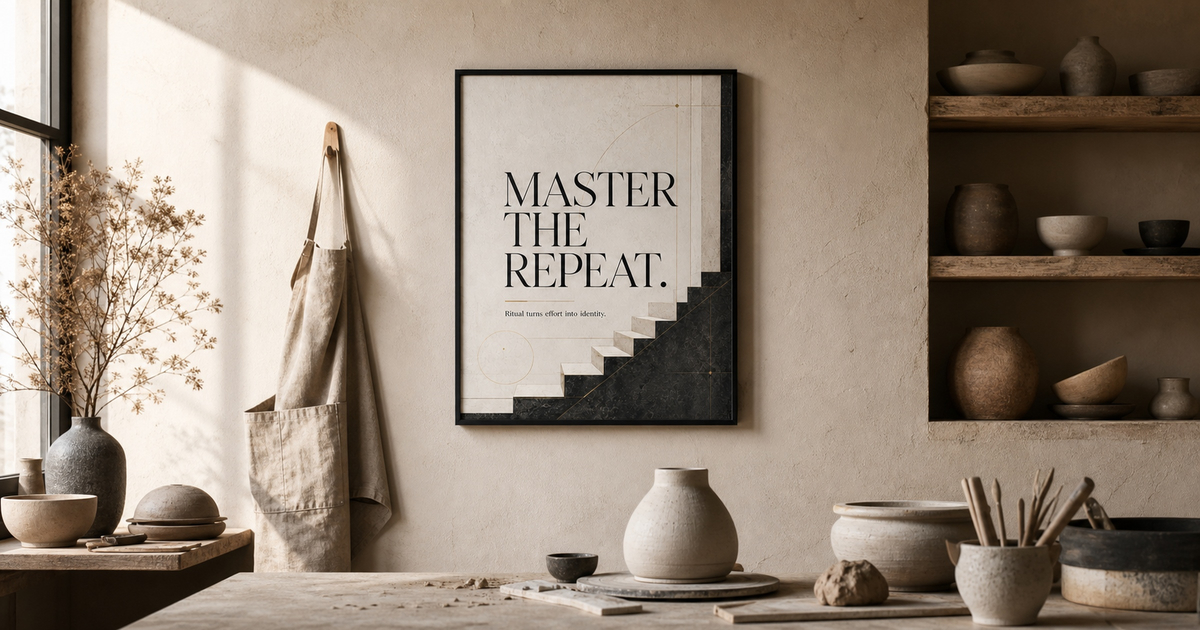master the repeat repeatable success wall art consistency wall art habit building artwork premium wall art by zenith living arts