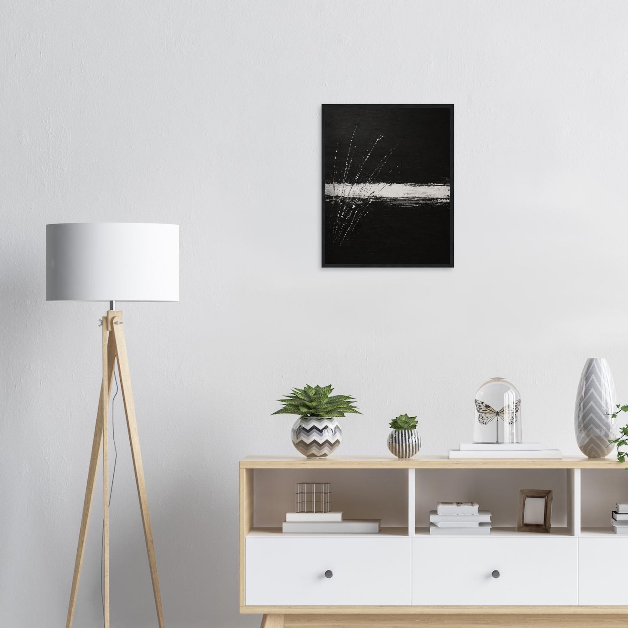 noir horizon motion minimalist black and white wall art minimalist gallery wall art modern black and white print minimalist monochrome artwork abstract motion wall decor