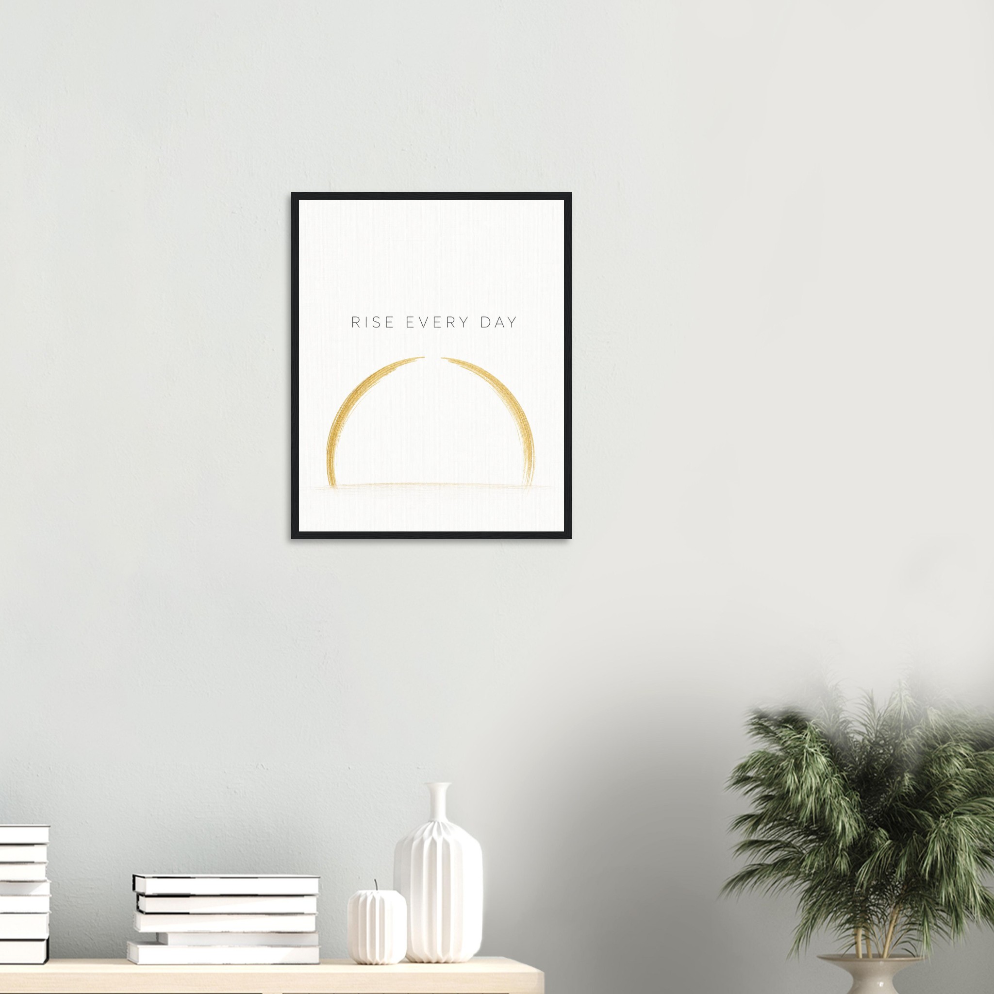 rise every day motivational office wall art premium motivational decor daily motivation print success mindset wall art modern office inspiration
