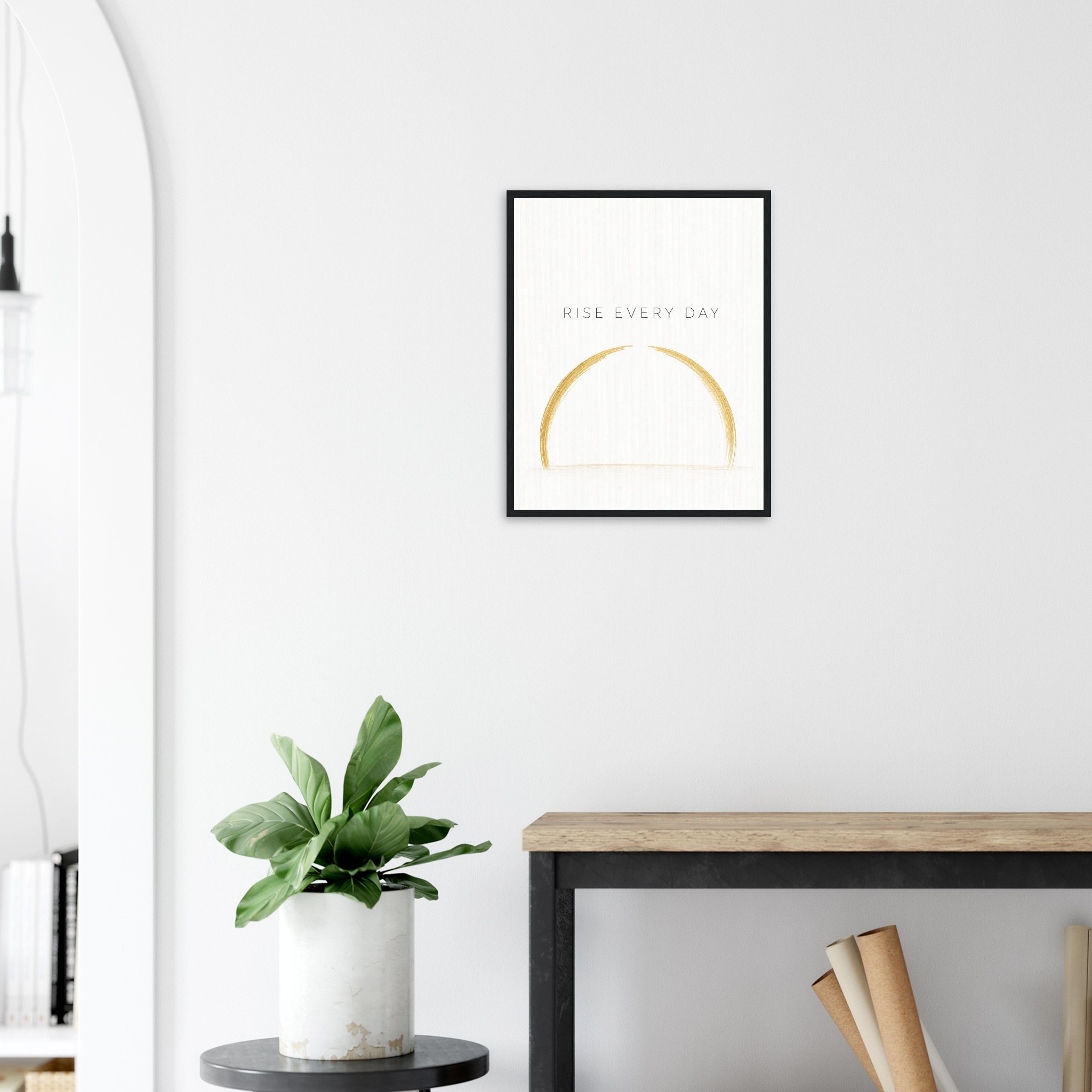 rise every day motivational office wall art vision focused wall art daily motivation print success mindset wall art modern office inspiration