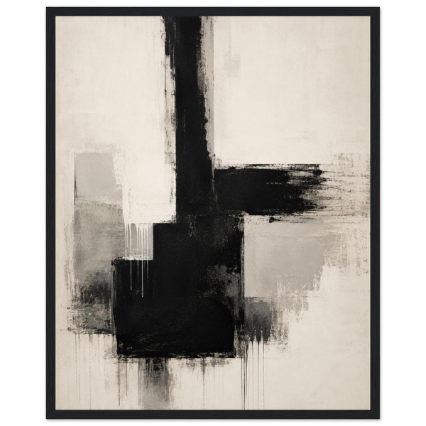 silent structure form black and white abstract wall art modern minimalist black and white art minimalist monochrome artwork modern black and white print abstract architectural wall art