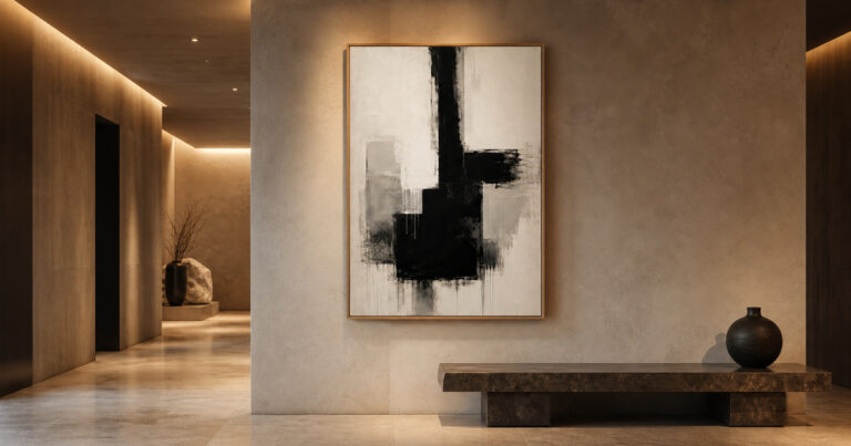 silent structure form structured monochrome wall art black and white abstract wall art minimalist abstract print premium wall art by zenith living arts