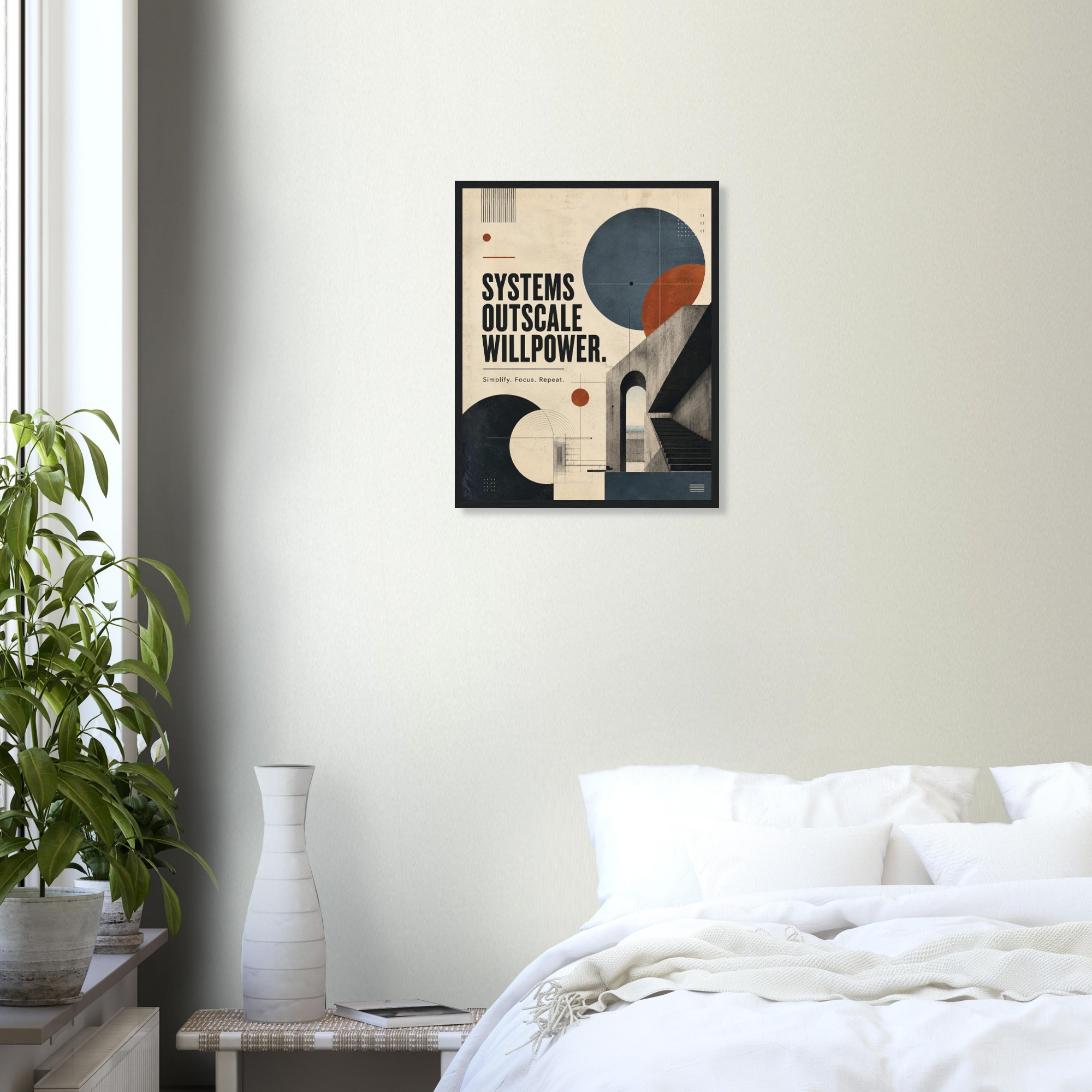 systems outscale willpower productivity wall art executive office wall art systems thinking artwork workflow optimization decor productivity systems artwork