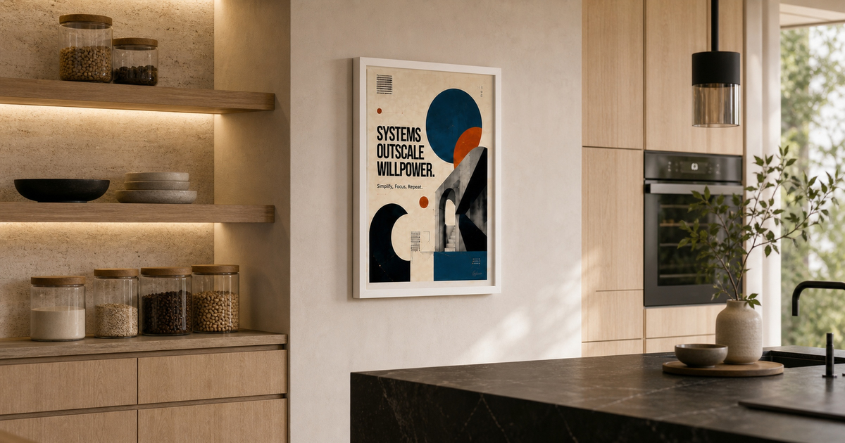 systems outscale willpower workflow performance wall art productivity wall art systems thinking wall art premium wall art by zenith living arts
