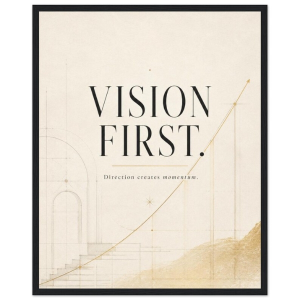 vision creates momentum strategic direction wall art featuring high performance wall art